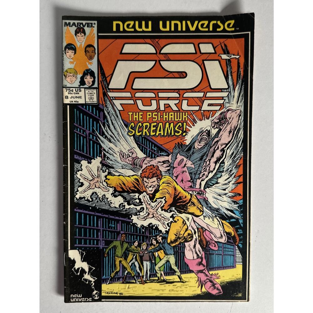 PSI Force #8 - Marvel Comics Comic book Bagged & Boarded 1987
